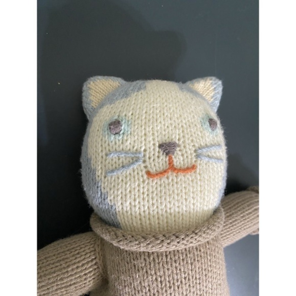 Blabla Kids Sardine‎ the Cat Regular Cotton Knit Doll 12" Waldorf Plush - Picture 2 of 4